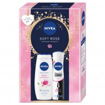Nivea Soft Rose Rose & Almond Oil el pod prysznic 250ml + antyperspirant 150ml spray