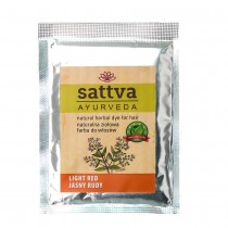 Sattva Natural Herbal Dye for Hair naturalna zioowa farba do wosw Light Red 10g