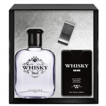 Evaflor Whisky Black Woda toaletowa 100ml spray + Woda toaletowa 20ml spray Woda toaletowa + Klips