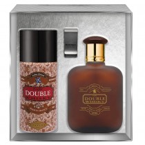 Evaflor Whisky Double Woda toaletowa 100ml spray + Dezodorant 150ml spray + Klips