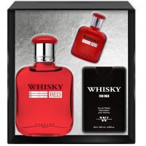 Evaflor Whisky Red Woda toaletowa 100ml spray + Woda toaletowa 10ml spray + Woda toaletowa 20ml spray