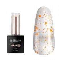 Silcare Mani More DOT top coat do paznokci Orange 10g