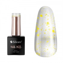 Silcare Mani More DOT top coat do paznokci Yellow 10g