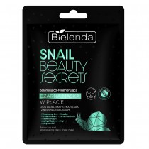 Bielenda Snail Beauty Secrets balansujco-regenerujca czarna maska w pacie