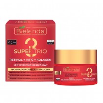 Bielenda Super Trio intensywnie nawilajcy krem przeciwzmarszczkowy 40+ dzie/ noc Retinol + VIT C + Kolagen 50ml