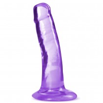 Blush B Yours Plus Hard N` Happy transparentne dildo z przyssawk Purple