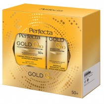 Perfecta Gold Q10 krem 50+ na dzie i na noc 50ml + przeciwzmarszczkowy krem pod oczy 15ml