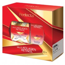 Perfecta Multikolagen Retinol krem 60+ na dzie i na noc 50ml + krem pod oczy 60+/70+ 15ml