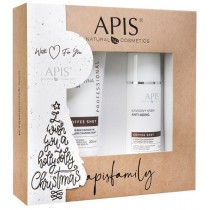 Apis Zestaw witeczny Coffe Shot bioaktywna maska z kwasem Kawowym 200ml + Kawowy krem anti-aging 100ml