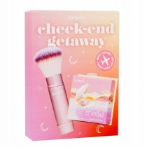 Benefit Cheek-End Getaway Shellie Warm-Seashell Pink Blush 6g + Multitasking Cheek Brush