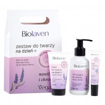 Biolaven Zestaw Do Twarzy Na Dzie krem do twarzy 50ml + el myjcy 150ml + krem pod oczy 15ml