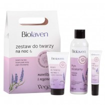 Biolaven Zestaw Do Twarzy Na Noc krem do twarzy 50ml + krem pod oczy 15ml + pyn micelarny 200ml