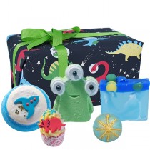 Bomb Cosmetics Dino-mite kosmiczne kule do kpieli 4szt + mydo