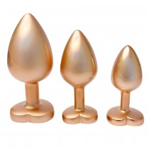 Dream Toys Gleaming Love Plug korek analny Gold 3szt