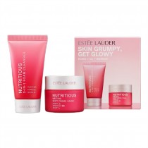 Estee Lauder Skin Grumpy, Get Glowy Nutritious pianka do mycia twarzy 30ml + krem do twarzy 15ml