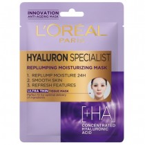 L`Oreal Hyaluron Specialist nawilajca maska do twarzy na tkaninie 30g