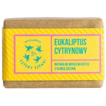 Mydlarnia Cztery Szpaki Eukaliptus Cytrynowy naturalne mydło w kostce z Glinką Zieloną 110g