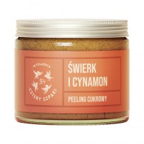 Mydlarnia Cztery Szpaki Peeling cukrowy wierk i Cynamon 250ml
