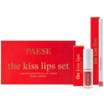 Paese The Kiss Lips pomadka do ust 02 Nude Coral 3,4ml + konturwka do ust