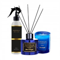 Sorvella Blue Angel patyczki zapachowe 120ml + zapach do wntrz 200ml + wieca 170g