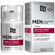 AA Men Advanced Care Vital 40+ krem do twarzy przeciwzmarszczkowy 50ml