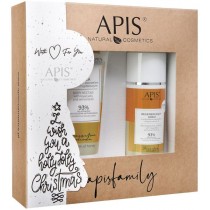 Apis Zestaw witeczny Bogactwo Miodu nektar do ciaa Miodowy 200ml + regenerujcy krem z Mleczkiem Pszczelim 100ml