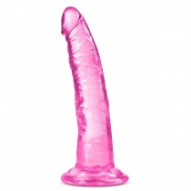 Blush B Yours Plus Lust N` Thrust 7Inch transparentne dildo z przyssawk Pink