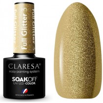 Claresa Soak Off UV/LED Full Glitter lakier hybrydowy 3 5g