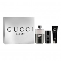 Gucci Guilty Pour Homme Woda toaletowa 90ml spray + Dezodorant 75ml sztyft + el pod prysznic 50ml