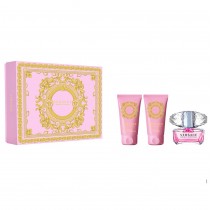 Versace Bright Crystal Woda toaletowa 50ml spray + Żel pod prysznic 50ml + Balsam do ciała 50ml