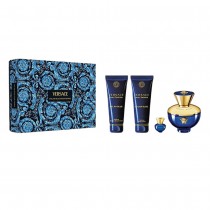 Versace Dylan Blue Woda perfumowana 100ml spray + el pod prysznic 100ml + Balsam do ciaa 100ml + Woda perfumowana 5ml