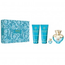 Versace Dylan Turqoise Woda toaletowa 100ml spray + Balsam do ciaa 100ml + el pod prysznic 100ml + Woda toaletowa 5ml