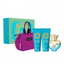 Versace Dylan Turquoise Pour Femme Woda toaletowa 100ml spray + el pod prysznic 100ml + Balsam do ciaa 100ml + Kosmetyczka