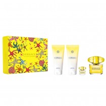 Versace Yellow Diamond Woda toaletowa 90ml spray + Balsam do ciaa 100ml + Woda toaletowa 5ml + el pod prysznic 100ml