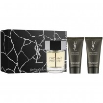 Yves Saint Laurent L`Homme Woda toaletowa 100ml spray + Balsam po goleniu 50ml + Żel pod prysznic 50ml