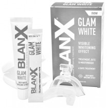 Blanx Glam White pasta do zbw 40ml + pyn do pukania w saszetkach 6szt + nakadka na uk zbowy 1szt