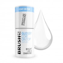 Brushup Glossy Coat On Top UV/LED top hybrydowy do paznokci Bright Like A Diamond 5g