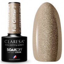 Claresa Soak Off UV/LED Full Glitter lakier hybrydowy 2 5g