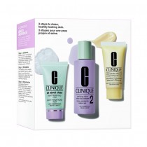 Clinique All About Clean mydło do twarzy 30 ml + woda do twarzy 60 ml + płyn do twarzy 30ml