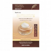Farmstay Rice & Bifida Complexion Cream Mask mleczne maski w pachcie z fermentami i Ryem 10x23ml