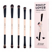 Jessup 10-in-5 Duo-End Precision Eye Brush Collection zestaw 5 pdzli do makijau oka T509