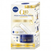 Nivea Q10 przeciwzmarszczkowy krem do twarzy na dzie 50ml + ujdrniajcy krem do twarzy na noc 50ml