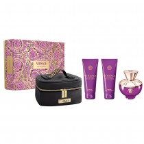 Versace Dylan Purple Woda perfumowana 100ml spray + el pod prysznic 100ml + Balsam do ciaa 100ml + kosmetyczka