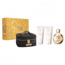 Versace Eros Woda perfumowana 100ml spray + Balsam do ciaa 100ml + el pod prysznic 100ml + Kosmetyczka