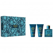Versace Eros Woda toaletowa 50ml spray + Żel pod prysznic 50ml + Balsam po goleniu 50ml