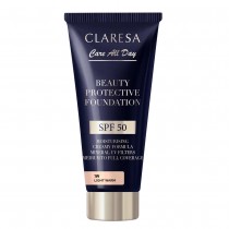 Claresa Beauty Protective Foundation nawilajcy podkad z filtrem SPF50 1W Light Warm 30ml