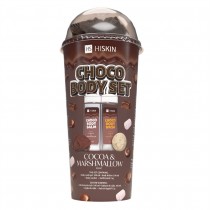Hiskin Chocolate Body balsam do ciaa 100ml + el pod prysznic 100ml + myjka