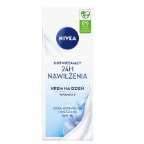 Nivea Odwieajcy krem na dzie 24H nawilenia cera normalna i mieszana SPF15 50ml