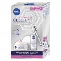 Nivea Expert Filler Cellular krem przeciwzmarszczkowy do twarzy na dzie 50ml + hialuronowe serum do twarzy wypeniajce 30ml