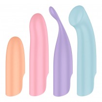 Satisfyer Playful Four wibrator z wymiennymi nakadkami